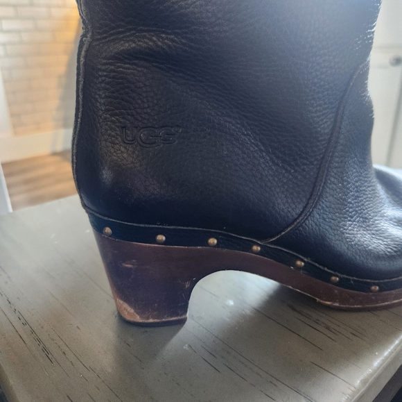 Ugg Australia Cora Leather Fold Over shearling Boots 2 in 1 look!! - Picture 8 of 12